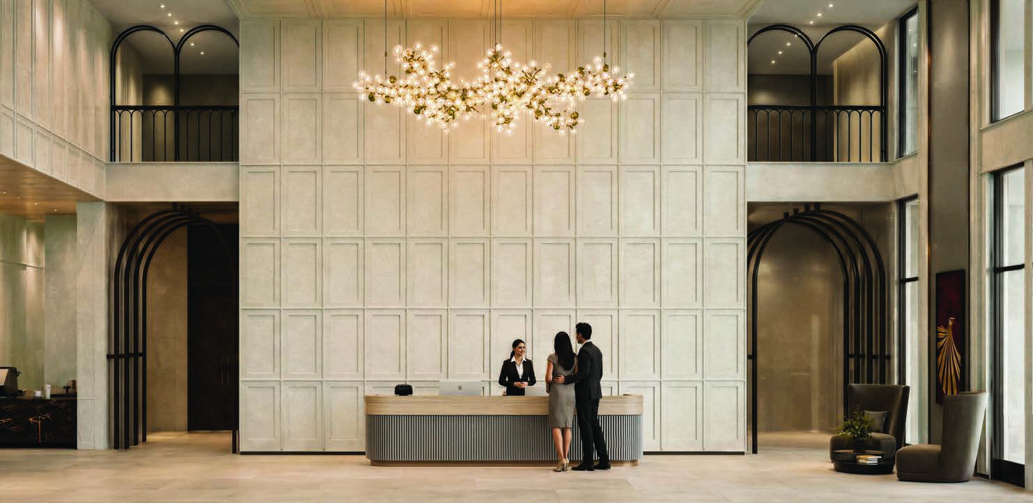 Clubhouse lobby